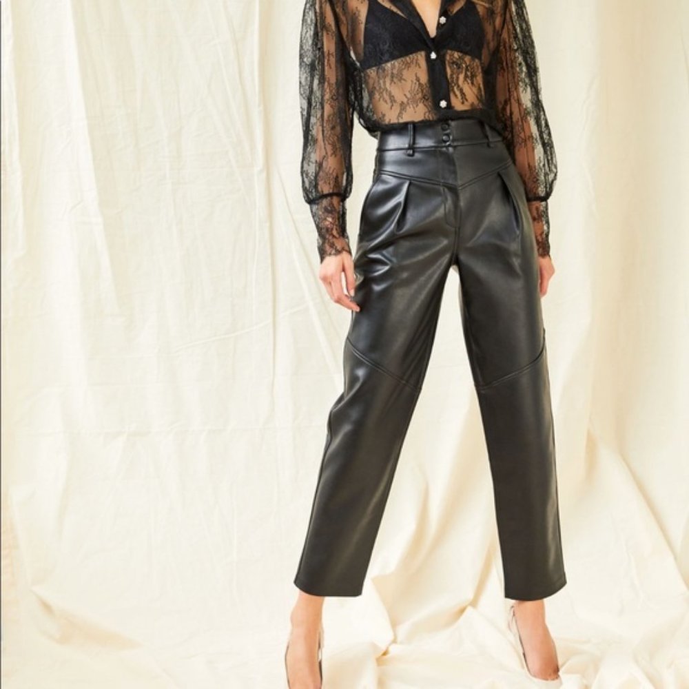 Le Fou Aritzia Moonwalk Pants Faux Leather